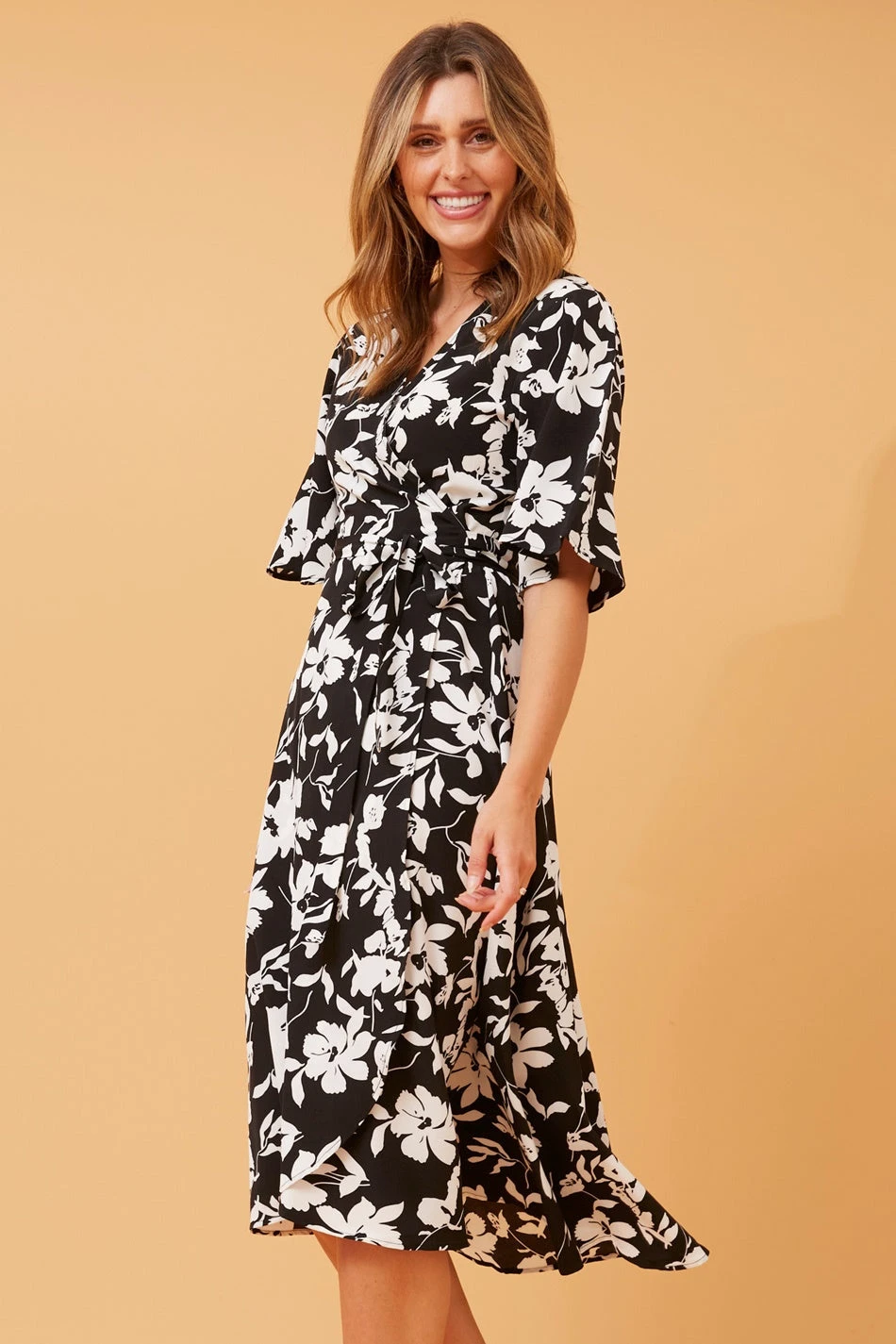 AVALON FLORAL MIDI WRAP DRESS 8 AVALON FLORAL MIDI WRAP DRESS - Image 6