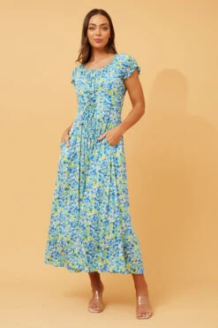 GODDESS FLORAL LACE UP MAXI DRESS -Printedcarpetus 57794d447717b615fffc21fcaa8e78c8