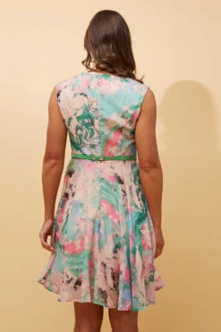 SANTOS FIT AND FLARE DRESS -Printedcarpetus 585e85571d3a83eca9083f304e37927f