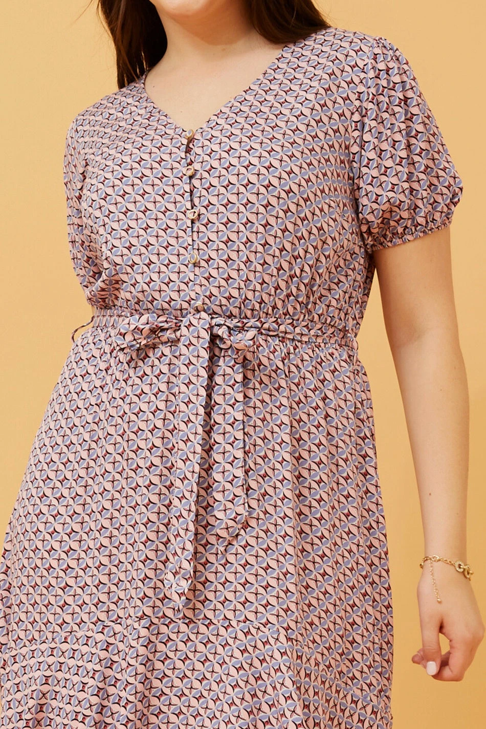 BRENDA ABSTRACT PRINT SHORT DRESS 7 BRENDA ABSTRACT PRINT SHORT DRESS - Image 5