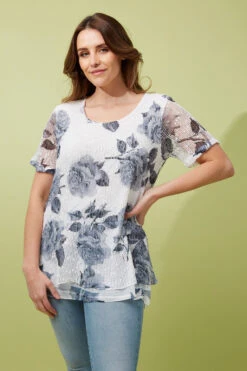 FLORAL LAYERED CROCHET TOP -Printedcarpetus 587b05fe98a8f921fc8692475c2ba907