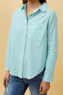 MARGARET STRIPE SHIRT -Printedcarpetus 597deeea3dbd7cde28621b644de46fc2