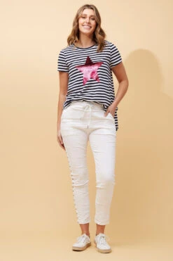 JANJA STUDDED JOGGER PANTS 40 JANJA STUDDED JOGGER PANTS -Printedcarpetus 59c4a8e175bc081f1c4dc039b3e15fe9