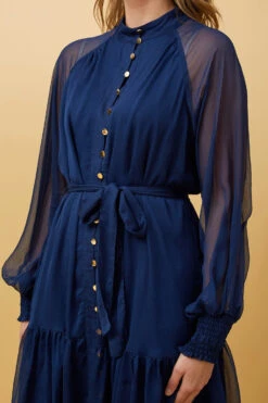 ILLARIA BUTTON FRONT SHORT DRESS -Printedcarpetus 5a6b831809b0deb28eb12f456f9f9b43