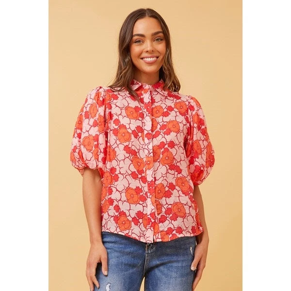 WILKIE PUFF SLEEVE FLORAL SHIRT 16 WILKIE PUFF SLEEVE FLORAL SHIRT - Image 14