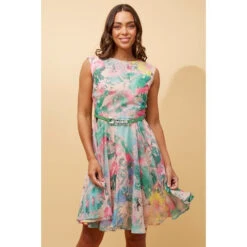 SANTOS FIT AND FLARE DRESS -Printedcarpetus 5aba032bc31a9f032a33b5cd0086285d