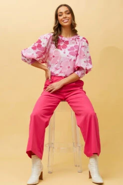 ELEGANT FLORAL BALLOON SLEEVE BLOUSE -Printedcarpetus 5afd423e6fd05597bc959d60e621abf3