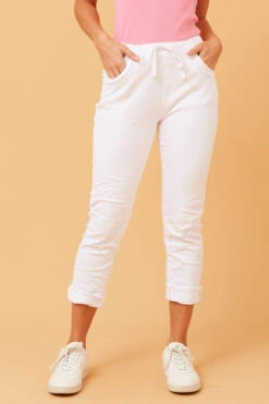 BRENTA SOLID JOGGER PANTS -Printedcarpetus 5b04c3d2c79f0a6ceb49c4af8d4b19a6