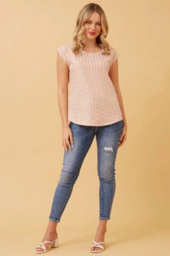 SHELLY FOIL PRINT SHELL TOP -Printedcarpetus 5b582c595f4f2e5013c9cdc65501bf12