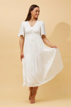 IVANA TEARDROP FOIL PRINT MAXI DRESS -Printedcarpetus 5c5d6805d12e50d866e659055a61f515