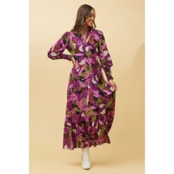 DEETA BOTANICAL PRINT MAXI DRESS -Printedcarpetus 5c86af32f6c3f42df11a7c1f32e8b9ed