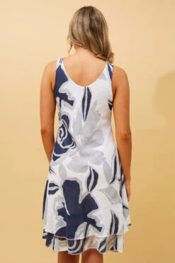 NICOLE SLEEVELESS FLORAL SHORT DRESS -Printedcarpetus 5ce85a9bf1bc5c4c59661bc15e752cdb