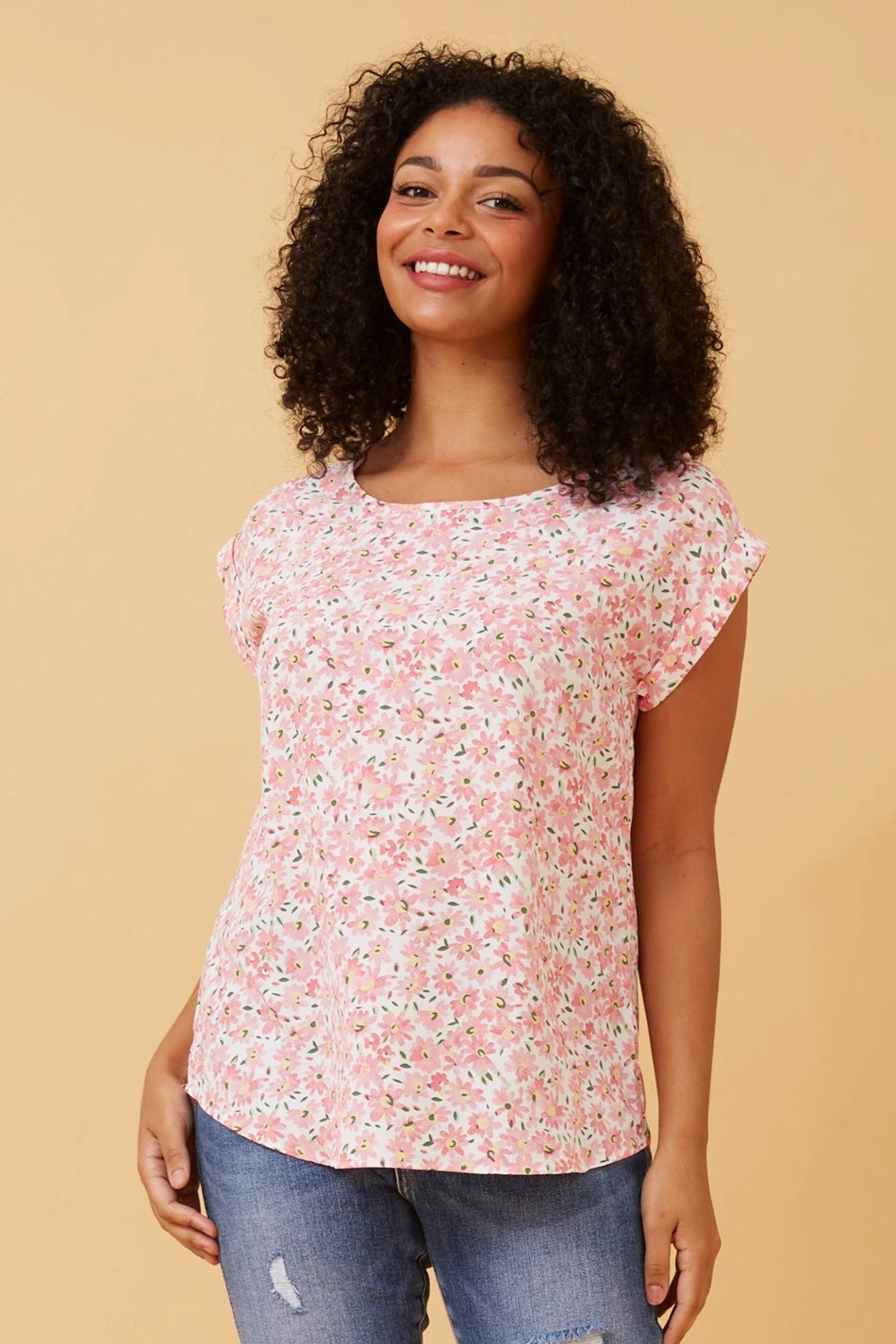 SHELLY FLORAL PRINT SHELL TOP 5 SHELLY FLORAL PRINT SHELL TOP - Image 3