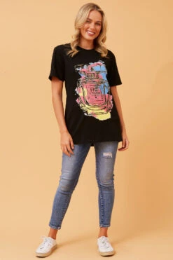 CAMRYN GRAPHIC TEE -Printedcarpetus 5d5e83081c3137381f791d477f712dc6