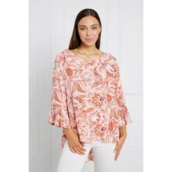 PAISLEY FLORAL FRILL TOP -Printedcarpetus 5e39f6f172f1bd717a90658a0e359369