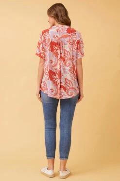 ARCHANA FLORAL BOHO TOP -Printedcarpetus 5f8bc279577b043d52ef61c13a530465