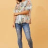 SELENA BOHO PRINT TOP -Printedcarpetus 603fea8c337c2e6cbe198d3b9efb2051