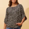 SAMANTHA BUTTON DETAIL LEOPARD TOP -Printedcarpetus 609c5b20c8e5bbff04ca5482702d135d