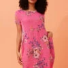 MESSINA FLORAL LINEN DRESS -Printedcarpetus 60bf63751d8fc6eb15025de8d642518a