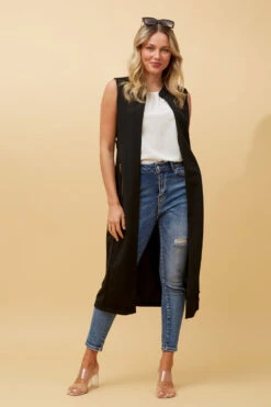 HYLEE LONGLINE VEST -Printedcarpetus 60cfbb15adca64397439b816ef276fe6