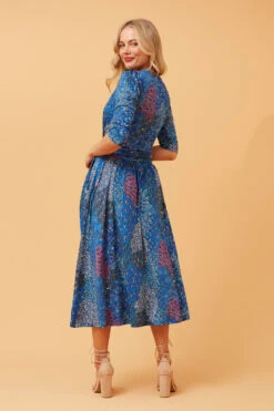 Stella GRACE PEACOCK PRINT MIDI DRESS -Printedcarpetus 61466e481e28de8d954db852d057e22f 0cc74edd b2dc 451e 9403 b23787803e97