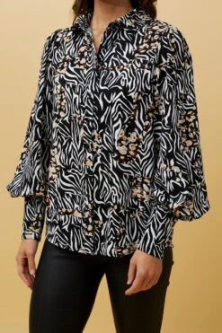 BELLE ANIMAL PRINT LONG BALLOON SLEEVESHIRT 18 BELLE ANIMAL PRINT LONG BALLOON SLEEVESHIRT -Printedcarpetus 617ca522428a77784a3147888b647d03