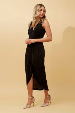 FELICIA CROSSOVER GLITTER DRESS -Printedcarpetus 61b3032041a17ad81bd0c7a9a3311318