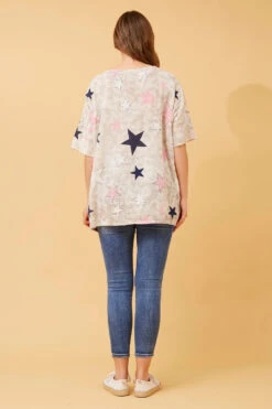FIORENZA STAR PRINT TOP -Printedcarpetus 6216d64afa1252d9f63a6d5bfd3171f0