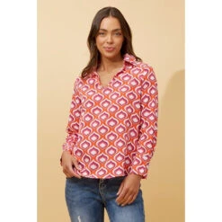 ASHANTI ABSTRACT PRINT TOP -Printedcarpetus 6237767d8897a8994f5fef84e833b6f7