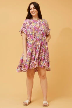 KELLY ANIMAL PRINT BABYDOLL DRESS -Printedcarpetus 6248ca41768bc58099f32083642a9eff