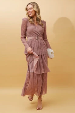 ANTONIA PLEATED TIERED MAXI DRESS -Printedcarpetus 6253ba0a90fe83e68f8d6b87d7aaf0ae