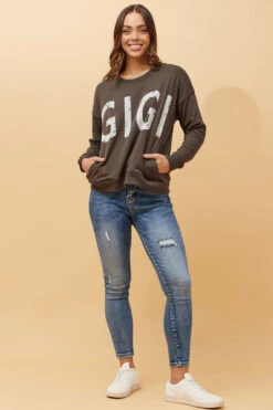 LUXE GIGI SWETASHIRT -Printedcarpetus 62867f0ca276fee8e629f03c91cc3868