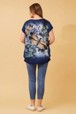 EXCELINA DRAGONFLY PRINT TOP -Printedcarpetus 63905f1d413b98c523fde518775b2fde