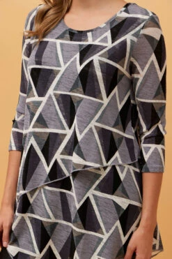 SIA DOUBLE LAYERED TOP -Printedcarpetus 6395c76c5b5e9a315b8baae557d085d3