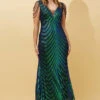 SHEBA SEQUINED MAXI DRESS -Printedcarpetus 63fed4e18e14c1d1cce04934e2d6599c