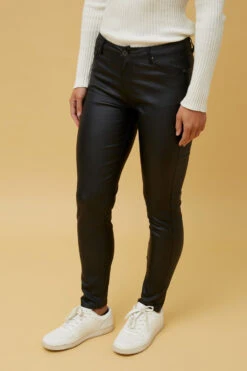 CARIS WET LOOK PANT -Printedcarpetus 642f068649229fba92dfcc291108e5f2