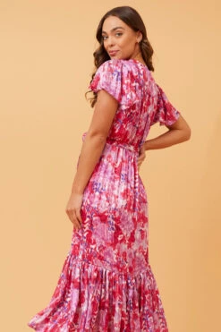DAWN FLORAL MIDI DRESS -Printedcarpetus 6445ed1fee370769c9aebd5a7248ab5d