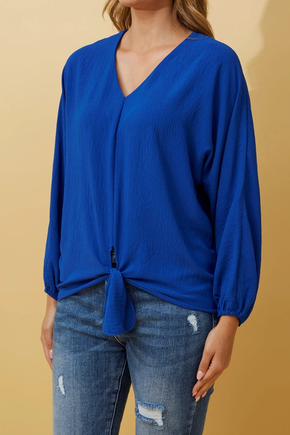 GLENN BATWING SLEEVE FRONT KNOT TOP 14 GLENN BATWING SLEEVE FRONT KNOT TOP - Image 12