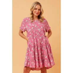 KELLY FLORAL BABYDOLL DRESS -Printedcarpetus 647a01f5e23fd3a46584f6f5ce4c2c1b