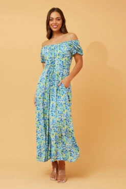 GODDESS FLORAL LACE UP MAXI DRESS -Printedcarpetus 656c64466e10dfa79140ef187d7b5d53