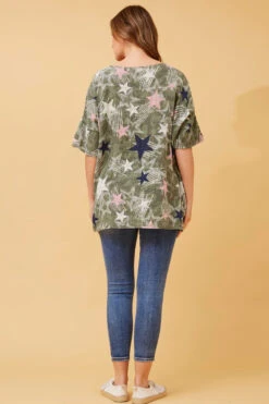 FIORENZA STAR PRINT TOP -Printedcarpetus 65d77304914abe25bfa993beaf801dfa