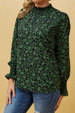 DIANA FLORAL PRINT BLOUSE -Printedcarpetus 65fcf2f9e9e5efa2d287b747fa6ef09a