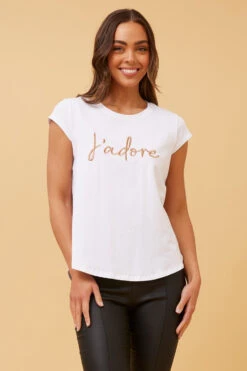 COCO JADORE GRAPHIC TEE -Printedcarpetus 662deb6f38f347bece63d1d4539db539