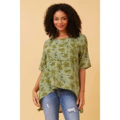RUTH DOUBLE LAYER FLORAL TOP -Printedcarpetus 66568e66747e440712510c25dd421de8