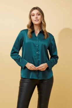 ALITA SATIN SHIRT -Printedcarpetus 6685e43c07161904b46e2e2b44f4be61