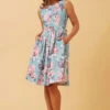 GINGER FLORAL SHORT DRESS -Printedcarpetus 66866588c05dea6f479fcfff08d8fb52