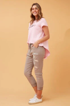 JANJA SEQUIN STAR PRINT JOGGERS -Printedcarpetus 681ccedb3468d7ff1f2ed1284ff38345