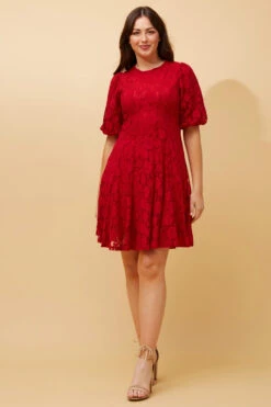 OLETI FLORAL LACE SHORT DRESS -Printedcarpetus 68f5589969e0c4acc2dae2ddaff4f08a