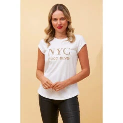 COCO NYC GRAPHIC TEE -Printedcarpetus 6a7182b812589b05c34a021648fe1265