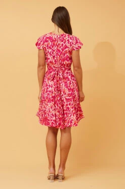 PASADENA ABSTRACT PRINT SHORT DRESS -Printedcarpetus 6aadd83a0381d570212060dda3c3a931